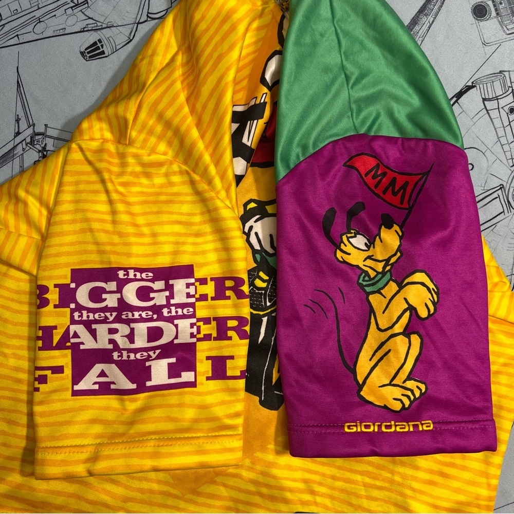 Vintage Disney Giordana ‘Big Bad Pete vs Mickey’ Cycling Jersey - Picture 5 of 10
